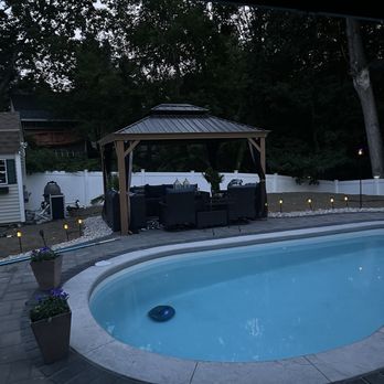 Rockingham Hardscapes - Level of yard to pool and pool Deck surround - Landscaping Near Me - Deerfield, New Hampshire Rockingham Hardscapes - Level of yard to pool and pool Deck surround - Landscaping Near Me - Deerfield, New Hampshire