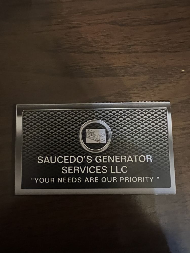 SAUCEDO’S GENERATOR SERVICES Updated July 2024 2027 Black Bass, San