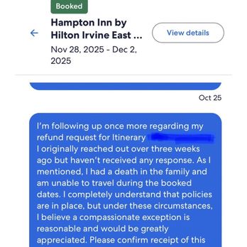 Hampton Inn by Hilton Irvine East - Lake Forest - Follow up message on Expedia chat. - Hotels Near Me - Foothill Ranch, California