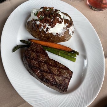 The Brickyard - New York strip and baked potato - Steakhouses Near Me - Boise, Idaho The Brickyard - New York strip and baked potato - Steakhouses Near Me - Boise, Idaho