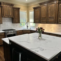 Precision Countertops and Tile - Elantra Eagle Nebula Quartz Countertop