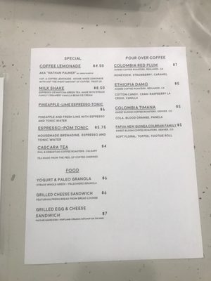 Menu photo 7 Highlight Coffee Pasadena, CA