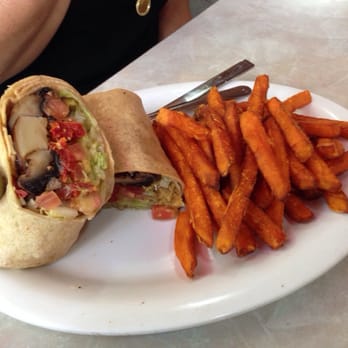 Cheeburger Cheeburger - Portobello Wrap and sweet potato fries!!!! - Burgers Near Me - Sanibel Island, Florida Cheeburger Cheeburger - Portobello Wrap and sweet potato fries!!!! - Burgers Near Me - Sanibel Island, Florida