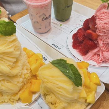 Oakobing - Mango Melon Shaved Ice Strawberry Milk Iced Matcha Latte Strawberry Shaved Ice - Shaved Ice Near Me - Los Angeles, California Oakobing - Mango Melon Shaved Ice Strawberry Milk Iced Matcha Latte Strawberry Shaved Ice - Shaved Ice Near Me - Los Angeles, California