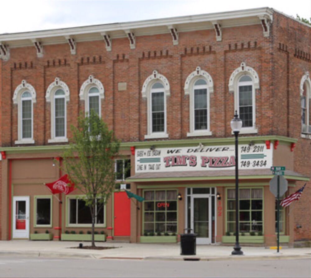 Food from Tim's Pizza