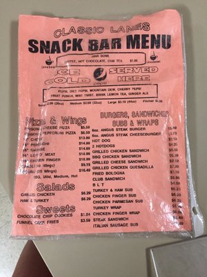 Menu photo 2 Classic Lanes Buffalo, NY Menu photo 2 Classic Lanes Buffalo, NY