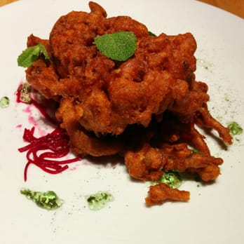 Inspire Restaurant - Soft shell crab pakora. A good idea but poorly executed. A bit bland and not a whole lot going on. - Asian Fusion Near Me - Markham, Ontario Inspire Restaurant - Soft shell crab pakora. A good idea but poorly executed. A bit bland and not a whole lot going on. - Asian Fusion Near Me - Markham, Ontario