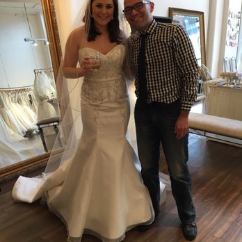Kinsley Couture  - With designer Angel Rivera at a trunk show with the dress I chose. - Bridal Near Me - Walnut Creek, California