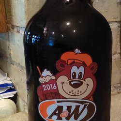 A&W Restaurant - A jug of cold root beer.