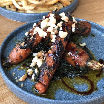 Yellowbelly - Charred carrots with chimichurri - New American Near Me - St. Louis, Missouri Yellowbelly - Charred carrots with chimichurri - New American Near Me - St. Louis, Missouri