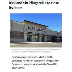 Kirklands - Store Closed :(