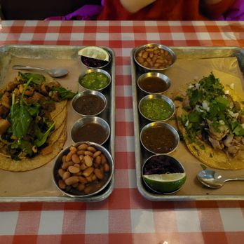 Chancho Tortilleria - 1/4 lb veggie mix (left) and 1/4 lb pork mix (right) - Mexican Near Me - Vancouver, British Columbia Chancho Tortilleria - 1/4 lb veggie mix (left) and 1/4 lb pork mix (right) - Mexican Near Me - Vancouver, British Columbia