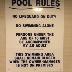 Holiday Inn Express Neptune - Pool rules