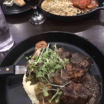 MP Kitchen and Bar - Tenderloin (front) and salmon (background) - American Near Me - Wheeling, Illinois