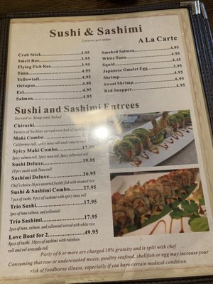 Menu photo 4 Mizu Gulfport, MS Menu photo 4 Mizu Gulfport, MS