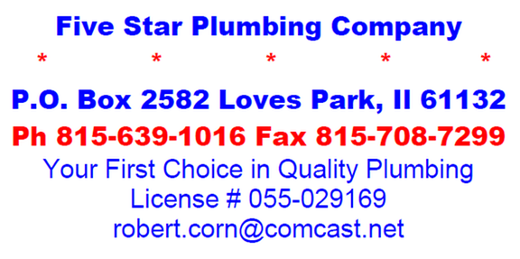 Slide of Five Star Plumbing