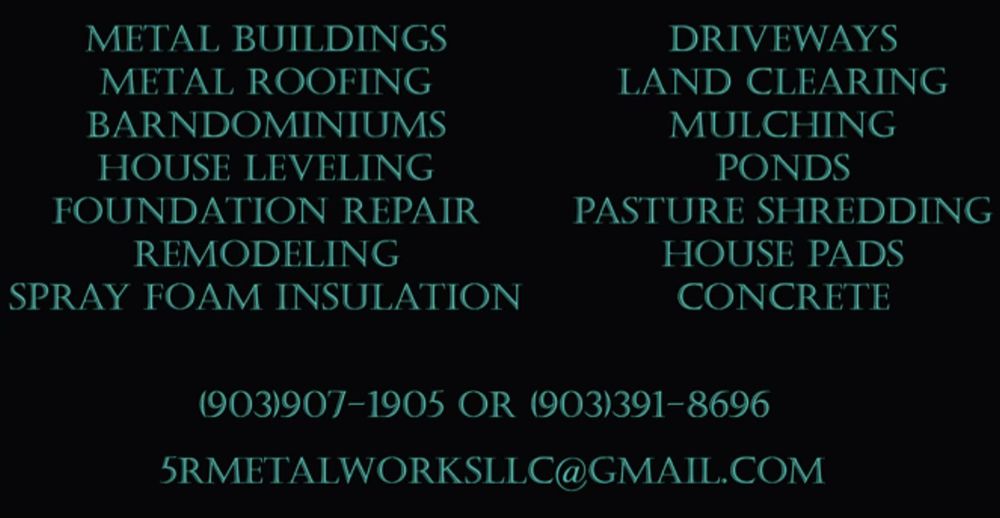 Slide of 5R Metal Works