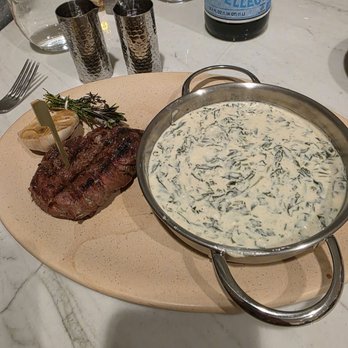 Poppy's Lounge - 8 oz watgu filet and cream spinach - Cocktail Bars Near Me - Anaheim, California Poppy's Lounge - 8 oz watgu filet and cream spinach - Cocktail Bars Near Me - Anaheim, California