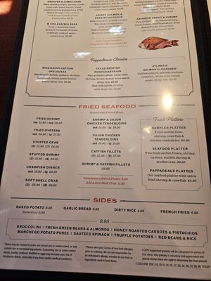 Menu photo 2 Pappadeaux Seafood Kitchen Houston, TX Menu photo 2 Pappadeaux Seafood Kitchen Houston, TX