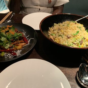 Hakkasan - Miami - Stir-fried spicy lamb with spring bamboo shoot and Yeung Chow Fried Rice with XO sauce - Dim Sum Near Me - Miami Beach, Florida Hakkasan - Miami - Stir-fried spicy lamb with spring bamboo shoot and Yeung Chow Fried Rice with XO sauce - Dim Sum Near Me - Miami Beach, Florida