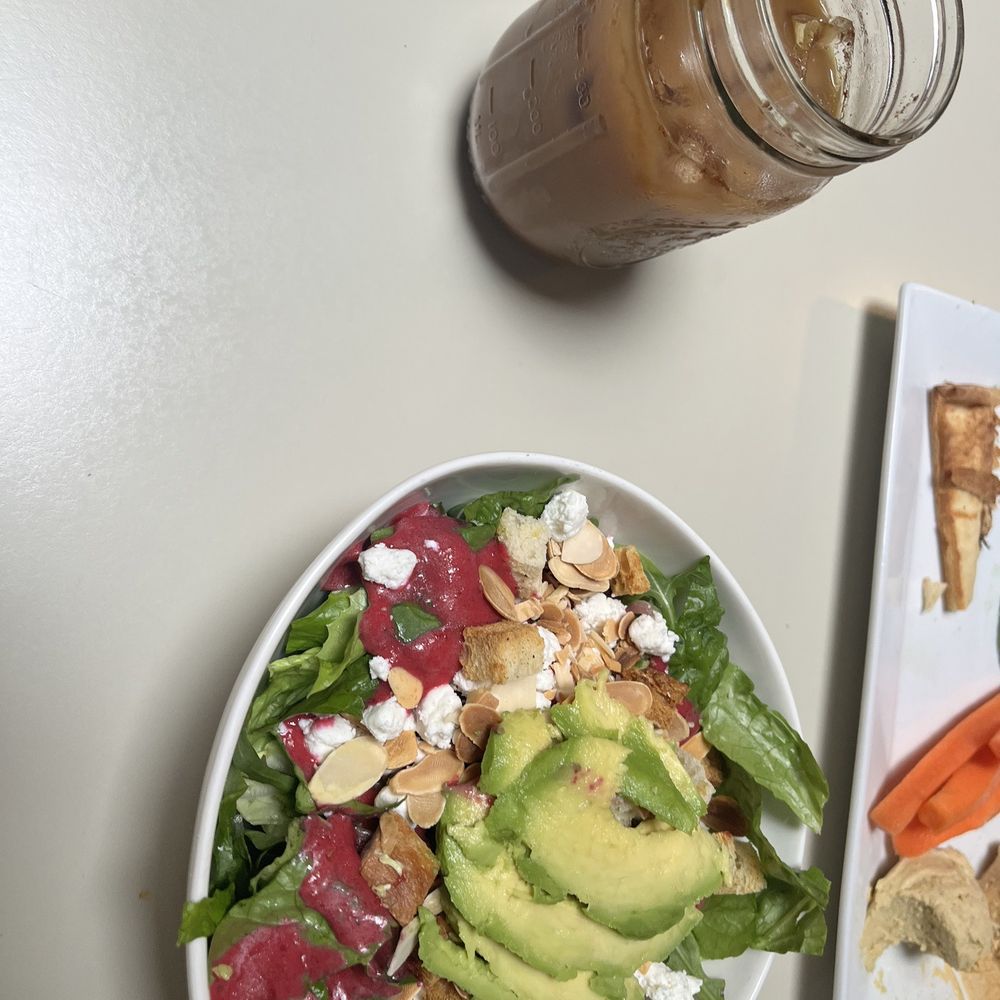 The Friendly Fox - honeybun iced latte and drop the beet salad - Cafes Near Me - Fort Wayne, Indiana The Friendly Fox - honeybun iced latte and drop the beet salad - Cafes Near Me - Fort Wayne, Indiana