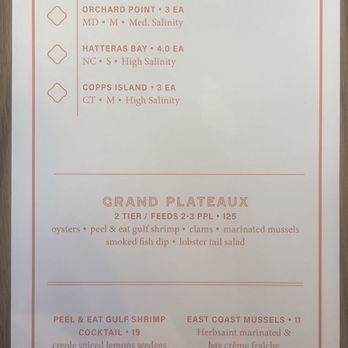 Dauphine’s - Raw bar menu - Seafood Near Me - Washington, DC, District of Columbia Dauphine’s - Raw bar menu - Seafood Near Me - Washington, DC, District of Columbia