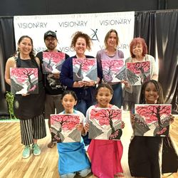 Art It Up - Spring Blossoms April Paint Party was a blast. Everyone did an excellent job creating their Spring Tree.