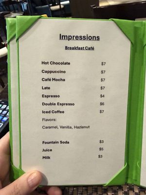 Menu photo 3 Impressions Miami, FL Menu photo 3 Impressions Miami, FL