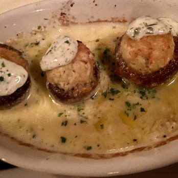 Three OAK Steakhouse - The best stuffed mushrooms. Not much to look at but flavor on point. - Steakhouses Near Me - Easton, Pennsylvania Three OAK Steakhouse - The best stuffed mushrooms. Not much to look at but flavor on point. - Steakhouses Near Me - Easton, Pennsylvania