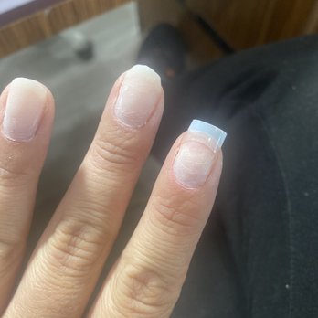 Pink & White Nails - How they had me sit with my nails for 15 minutes - Hair Removal Near Me - Denver, Colorado Pink & White Nails - How they had me sit with my nails for 15 minutes - Hair Removal Near Me - Denver, Colorado
