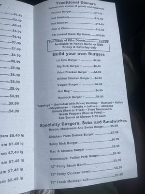 Menu photo 4 Big Rick's Burgers and Wings Madawaska, ME Menu photo 4 Big Rick's Burgers and Wings Madawaska, ME