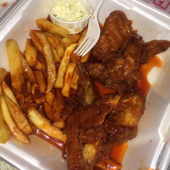 Open Pitt Barb-B-Que - 5 wings combo (they gave me two extra)!! - Barbeque Near Me - Cleveland, Ohio Open Pitt Barb-B-Que - 5 wings combo (they gave me two extra)!! - Barbeque Near Me - Cleveland, Ohio
