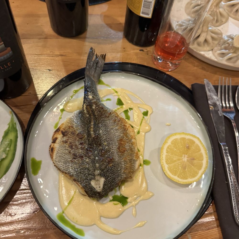 Melodia Restaurant - Branzino Sea Bass with Butter Sauce - Modern European Near Me - Los Angeles, California Melodia Restaurant - Branzino Sea Bass with Butter Sauce - Modern European Near Me - Los Angeles, California