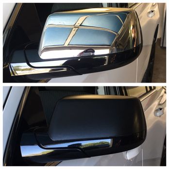 Total Tint & Detail - Satin black 3M vinyl wrap on the mirrors of my wife's Yukon. Looks so much better than stock. - Auto Detailing Near Me - Santee, California Total Tint & Detail - Satin black 3M vinyl wrap on the mirrors of my wife's Yukon. Looks so much better than stock. - Auto Detailing Near Me - Santee, California