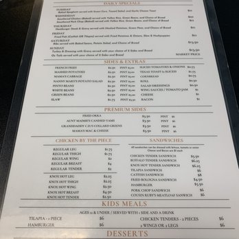 Jackie's Dream - menu - Soul Food Near Me - Knoxville, Tennessee