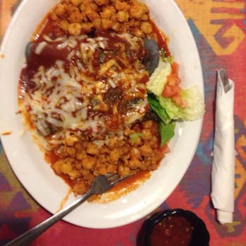 Silver Moon Cafe - Blue corn chicken enchilada w pasole. - Mexican Near Me - Santa Rosa, New Mexico Silver Moon Cafe - Blue corn chicken enchilada w pasole. - Mexican Near Me - Santa Rosa, New Mexico