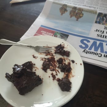 Mocca Cafe - Miss 4 couldn't handle the choc. So rich and so tasty!!  Chocolate raspberry brownie. - Coffee & Tea Near Me - Pukekohe, AUK