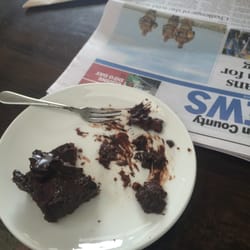 Mocca Cafe - Miss 4 couldn't handle the choc. So rich and so tasty!! Chocolate raspberry brownie.