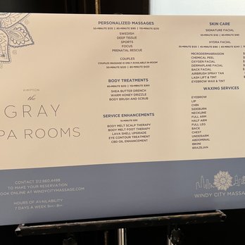 Windy City Massage - Price list - Massage Near Me - Chicago, Illinois
