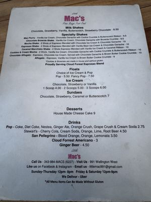 Menu photo 2 Little Mac's Ottawa, ON Menu photo 2 Little Mac's Ottawa, ON