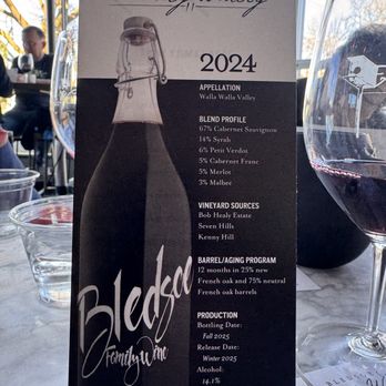 Bledsoe Family Winery - Wine Tasting Room Near Me - Walla Walla, Washington