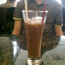 Iced Viet Coffee w/ Condensed Milk - $3, ask for 1/2 the ice! Iced Viet Coffee w/ Condensed Milk - $3, ask for 1/2 the ice!