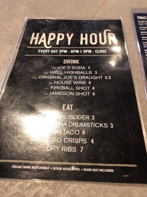 Menu photo 8 Original Joe's Restaurant & Bar Vancouver, BC Menu photo 8 Original Joe's Restaurant & Bar Vancouver, BC