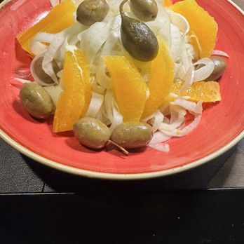 Il Sale Art Cafè - Sicilian salad:  capers, olives, fennel and orange.  Excellent 12.2024 - Sicilian Near Me - Catania, Connecticut