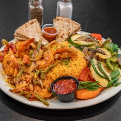 Pita Grill & Creperie Metuchen - Shrimp Fajita Entree