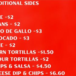 Taqueria El Zacatecano - New menu