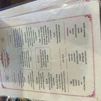 Cruise Coffee Cafe - Menu as of March 2026 - Cafes Near Me - Scotts Valley, California