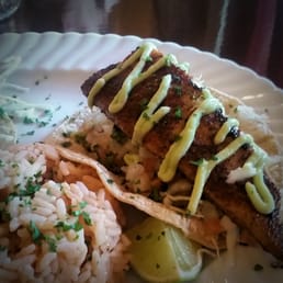 Delicious blackened fish tacos!