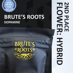 Brute's Roots - Brute's Roots Dopamine strain - Hybrid - Best in Grass 2nd Place Winner!