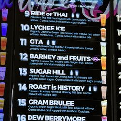 Tisane - Menu